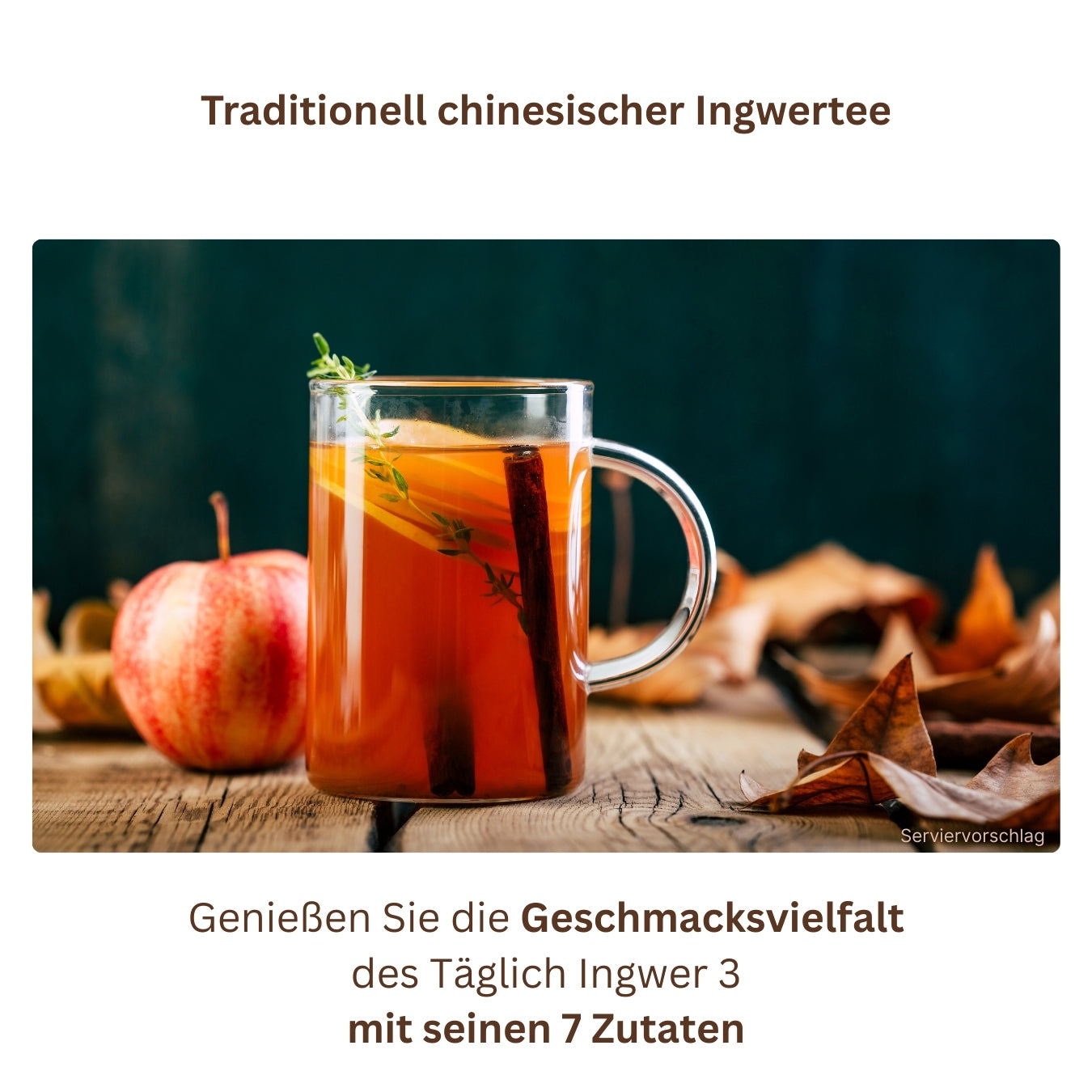 TÄGLICH QUARTETT mit 3 Ingwertees & 1 Früchtetee