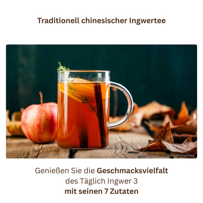 TÄGLICH QUARTETT mit 3 Ingwertees & 1 Früchtetee