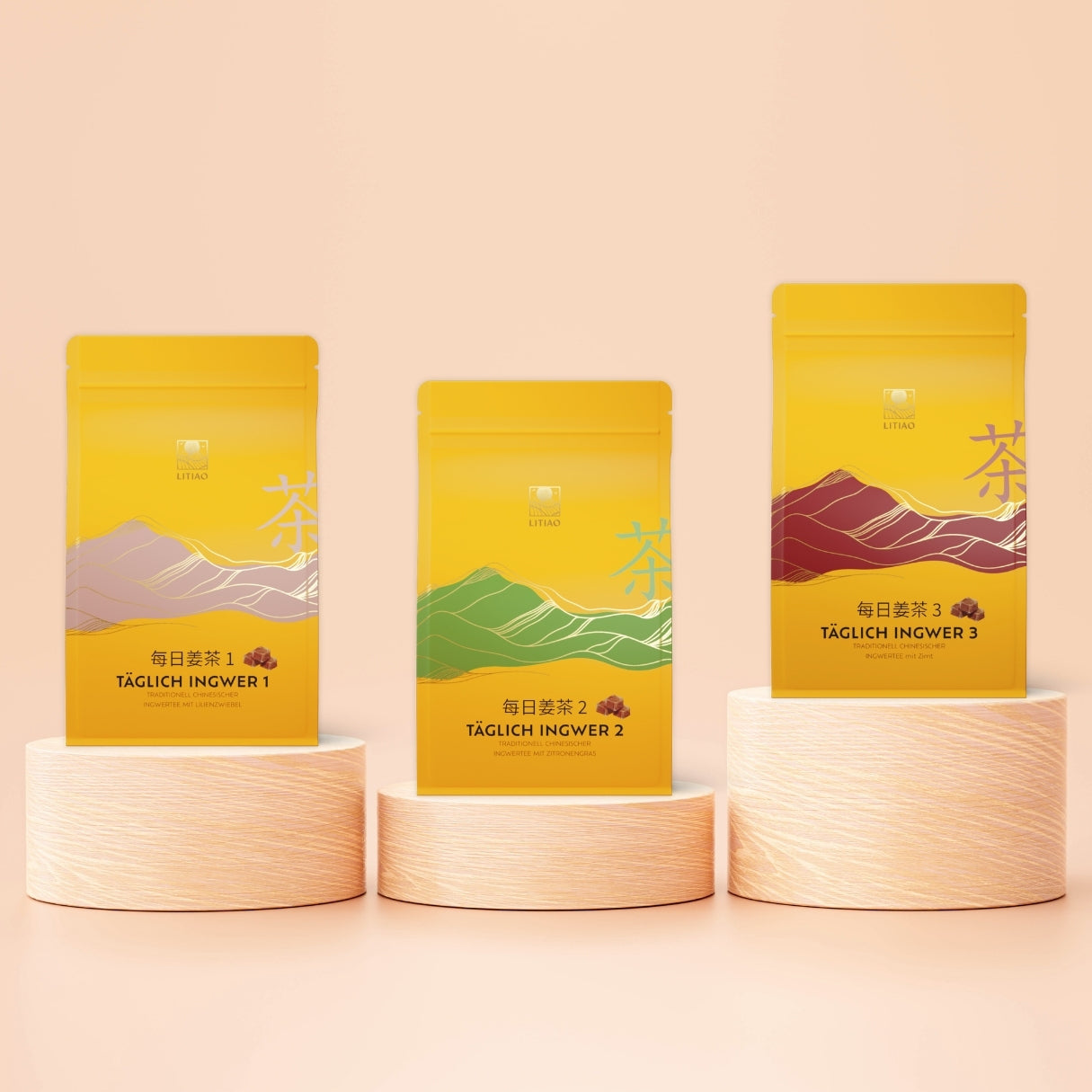 TÄGLICH INGWER-Set mit 3 Ingwertees - LITIAO